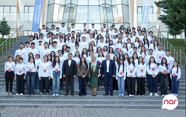 “Nar” Zəfərin 5 illiyini könüllü gənclərə özəl silsilə tədbirlərlə qeyd edib -FOTOLAR