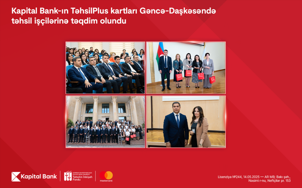 “TəhsilPlus” kartlarının ilk kütləvi təqdimatına Gəncə-Daşkəsən regionundan start verildi